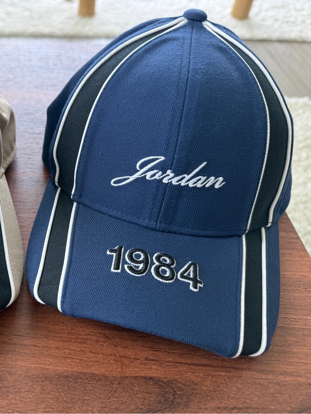 Jordan 1984 Piped Baseball Caps in Navy